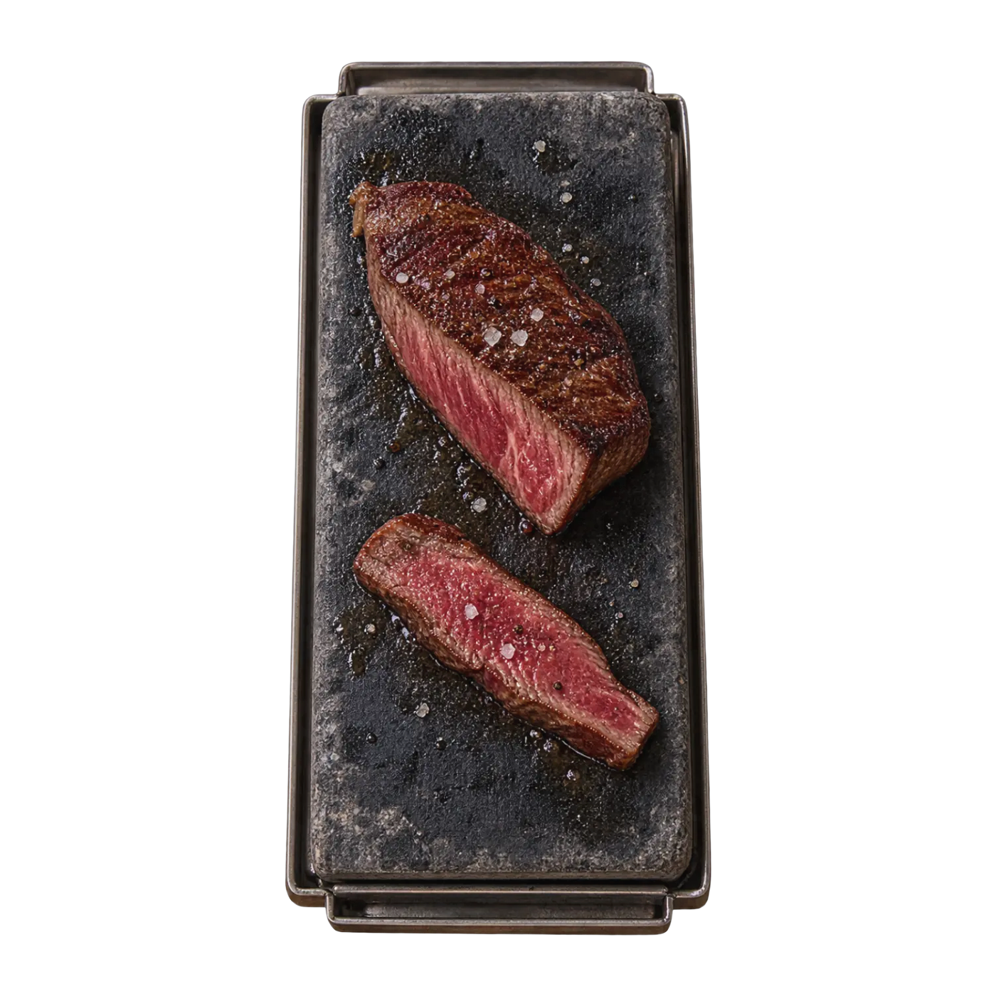 Steak vom heißen Stein