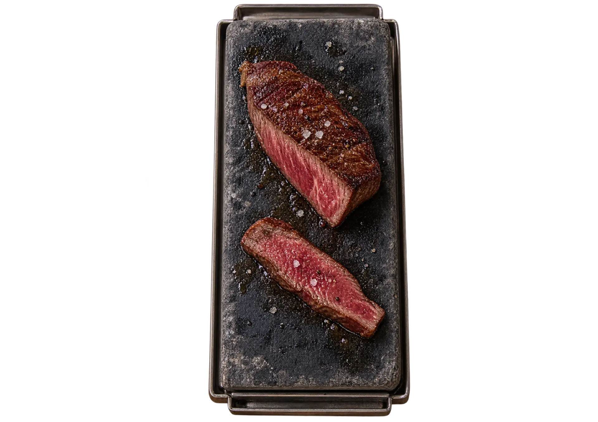 Steak vom heißen Stein